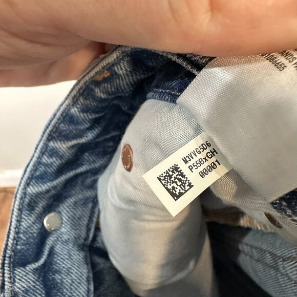 American Eagle 90's Bootcut Jeans Size 10 Short Split Hem Stretch - Picture 12 of 14